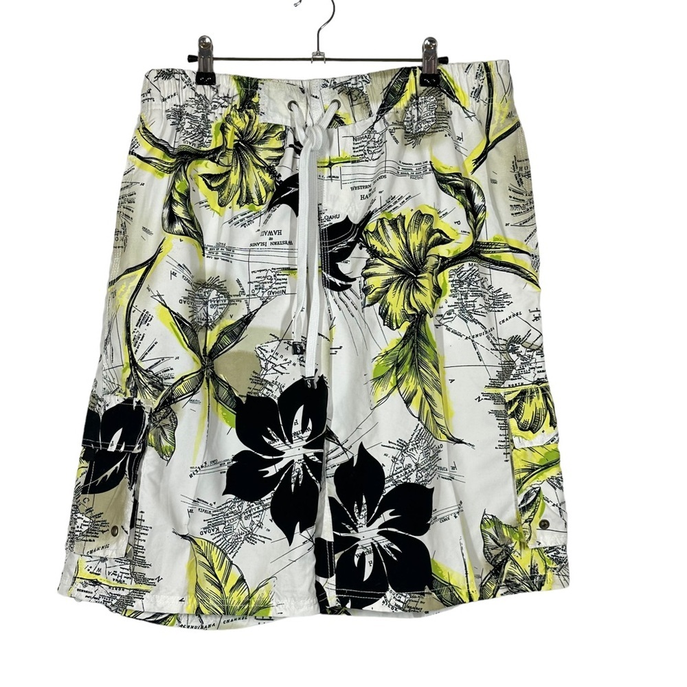 Men's Surf Mentality Hawaiian Swim Trunks Size XL